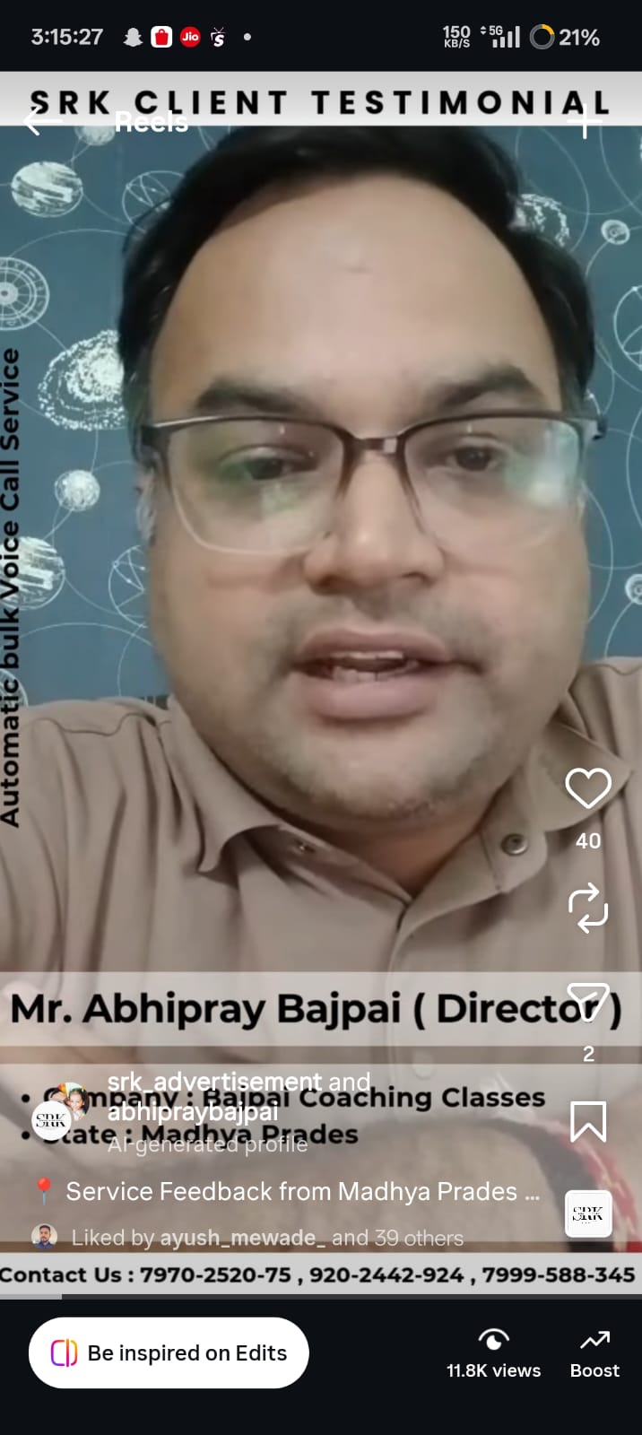 Mr. Abhipray Bajpai